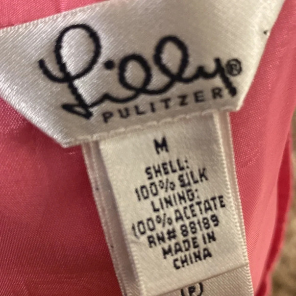 Lilly Pulitzer silk skirt size medium - Picture 3 of 4